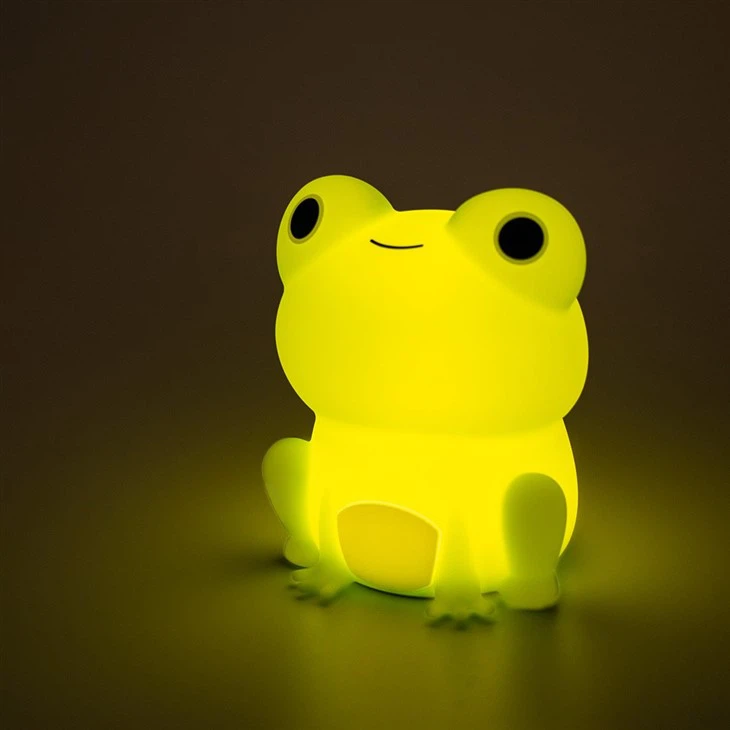 Cute Soft Colorful Led Frog Night Light