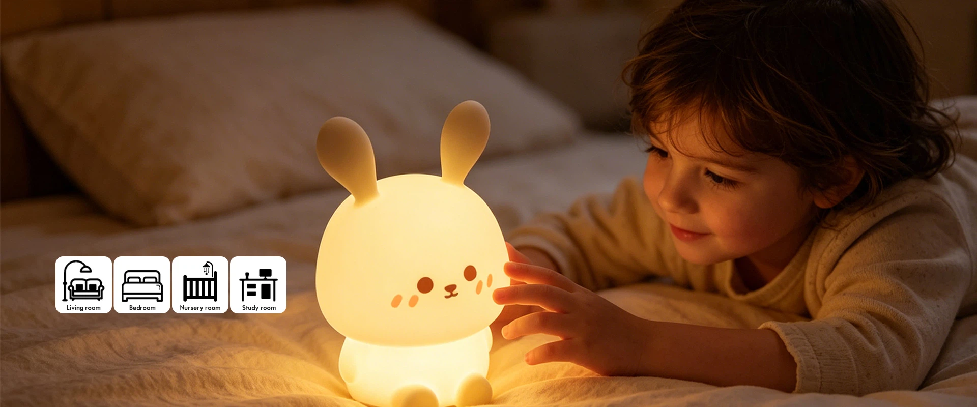 Hanging Small Silicone Night Lamp - Factory-Made Decorative Light