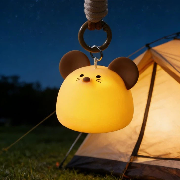 Mini Cute mouse  lamp camping pendant