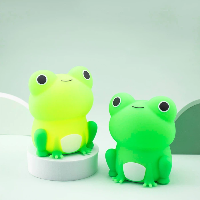 Frog night lamp on the desk Frog night lamp on the desk