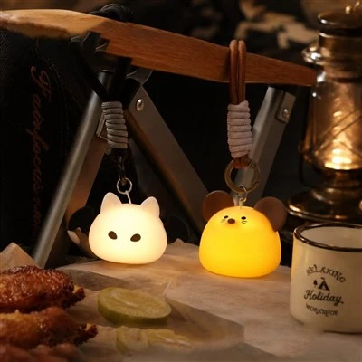Mouse & Bat Silicone Night Light Set